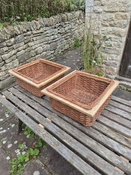 Photo of free Wicker Baskets x2 (Cashes Green GL6) #1