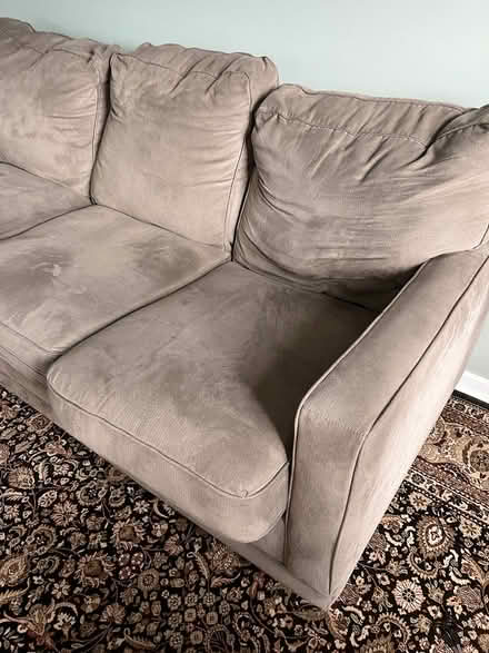 Photo of free Gray sofa and chair (South Main Hburg) #4