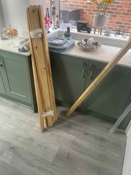 Photo of free Double bed silvery grey complete frame , no mattress) . (Dales Brow M27) #4