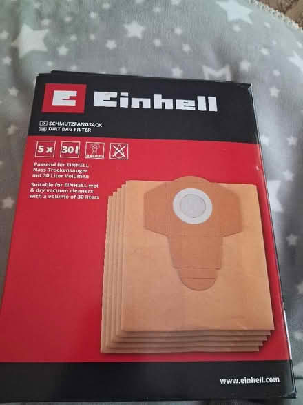 Photo of free EINHELL Replacement paper dirt bags (Glenrothes KY7) #1