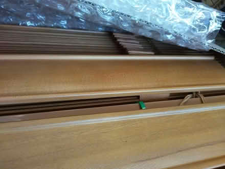 Photo of free Bespoke wooden slatted blind - 105cm wide (Stroud Green N4) #1