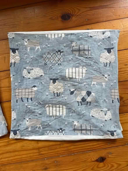Photo of free Two sheep patterned cushion covers (Oakworth BD22 7QR) #3