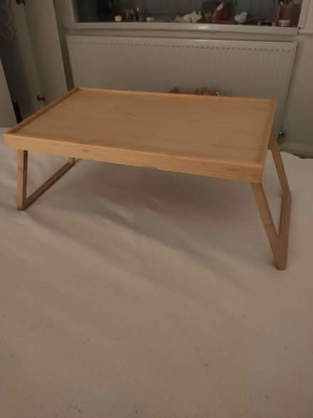 Photo of free foldable bamboo bed tray table (E10 6RH) #1