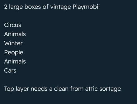 Photo of free Playmobil (Bear flat BA2) #3