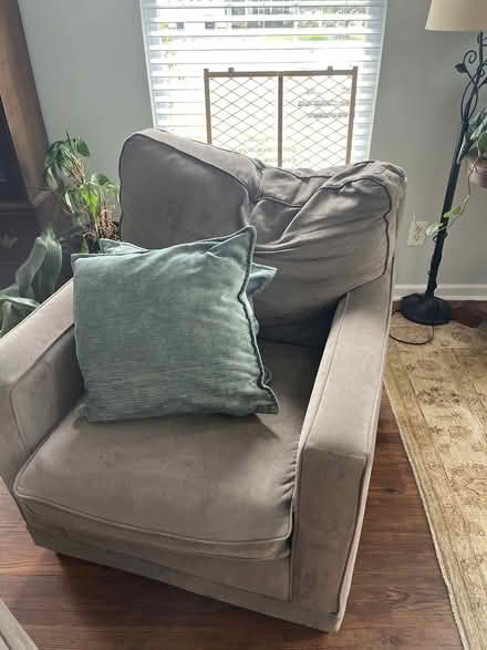 Photo of free Gray sofa and chair (South Main Hburg) #1