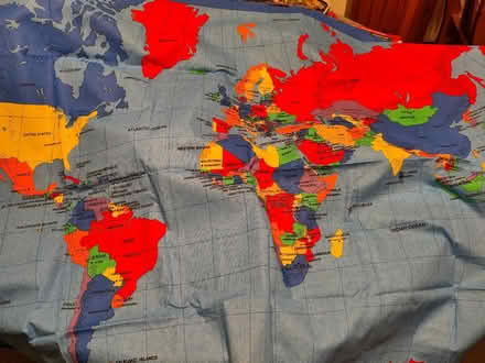 Photo of free Fabric world map (Moreton CH46) #1