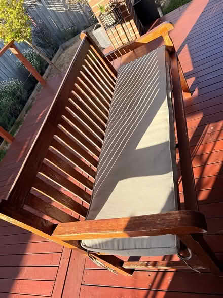 Photo of free Outdoor wooden bench (Clyde) #1