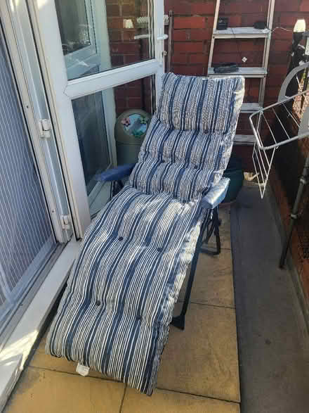 Photo of free Argos Sun Lounger, navy blue (Saint Luke's EC1V) #2