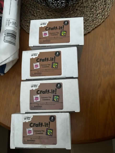 Photo of free 24 ceramic tile coasters (Arborfield RG2) #1