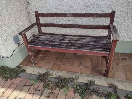 Photo of free Wooden garden bench (Boscombe BH5) #1