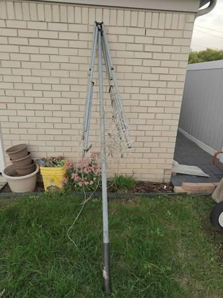 Photo of free Umbrella clothes rack/veg trellis (Livonia) #1