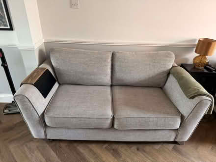 Photo of free Grey two-seater sofa (Rayleigh SS6) #1
