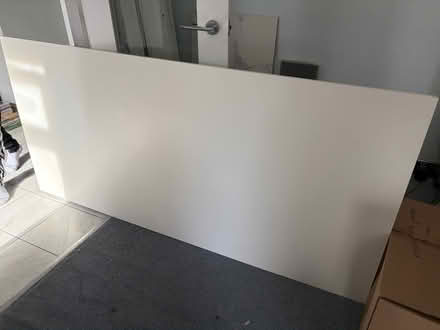 Photo of free Gloss white wooden top (Cheam SM2) #2