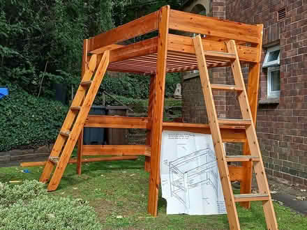 Photo of free Wooden Loft Bed (Sheffield S11 7ET) #2