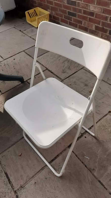 Photo of free White folding chair (Byfleet KT14) #1