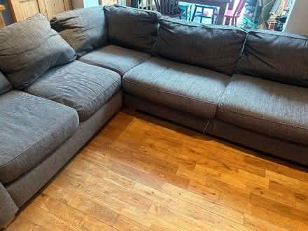 Photo of free Grey corner sofa (Ashburton CR0) #3