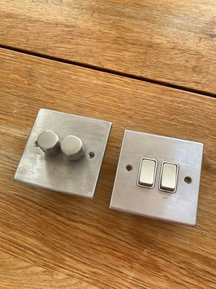 Photo of free Brushed steel light switches (Archway N19) #1