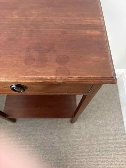 Photo of free Wooden side table with drawer (IP6 8UJ IP6 8NH) #3