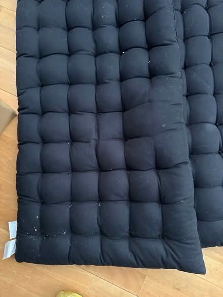 Photo of free 4 black bench cushions (Shepherds Bush W6) #2