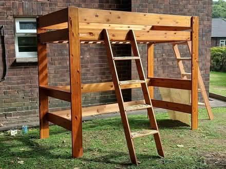 Photo of free Wooden Loft Bed (Sheffield S11 7ET) #1