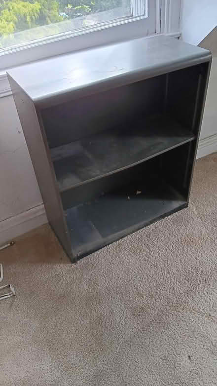 Photo of free Metal book case/storage shelf (19095) #1