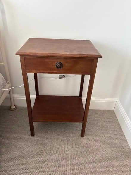 Photo of free Wooden side table with drawer (IP6 8UJ IP6 8NH) #1