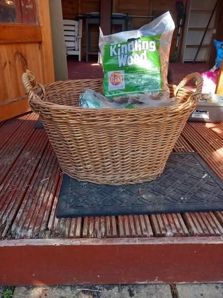 Photo of free Wicker log basket (Rustington) #2