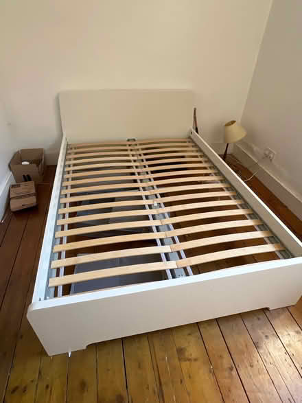 Photo of free IKEA double bed frame (SE14, Nunhead) #1
