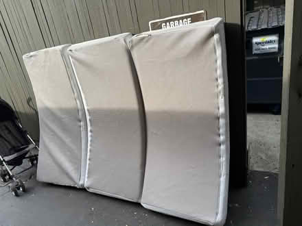 Photo of free Three-piece folding mattress (1089 West Olive Avenue) #1