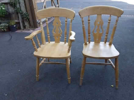 Photo of free Kitchen chairs x 3 (Woodley RG5) #1