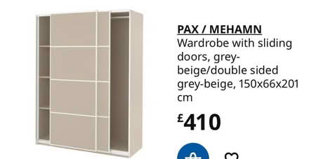 Photo of free IKEA sliding wardrobe (Hagley DY9) #2