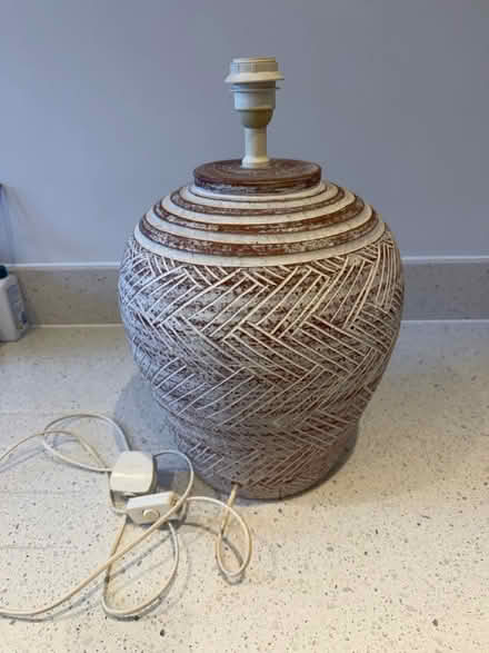Photo of free Large terracotta lamp base (Lexden Colchester CO3) #1