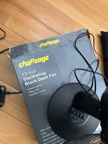 Photo of free Black desk fan (Shepherds Bush W6) #2