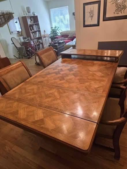 Photo of free large sturdy wood table (palm harbor CR 1 Tpa Road) #1