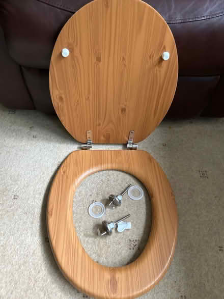 Photo of free Wood toilet seat (Hareholme BB4) #1