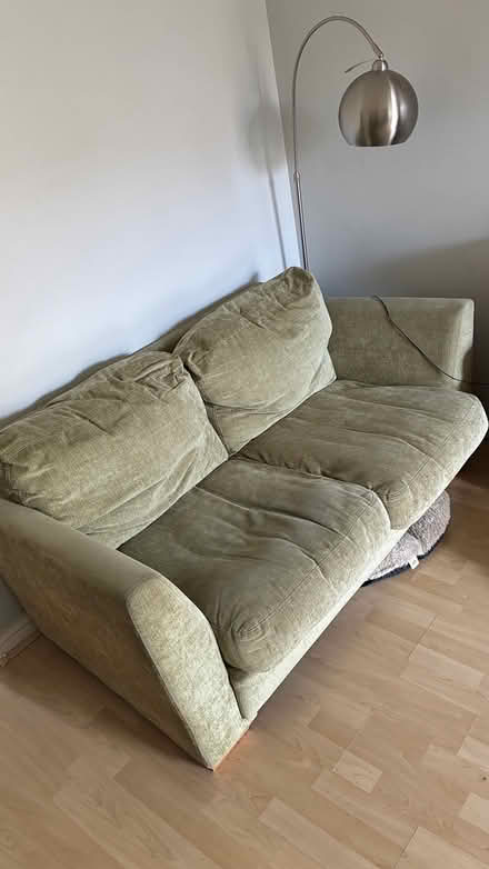 Photo of free 2 seater + matching armchair+pouffe (Shenley WD7) #1