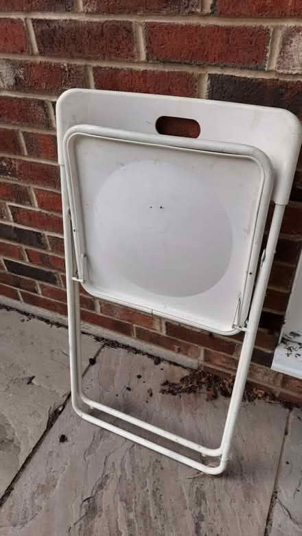 Photo of free White folding chair (Byfleet KT14) #2