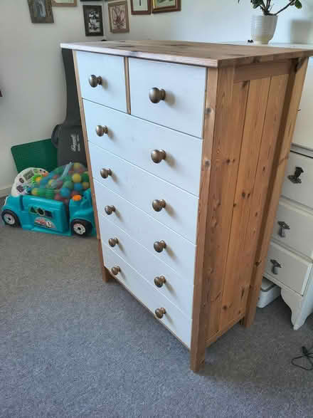 Photo of free Wooden chest of drawers (Harrold. MK43) #2