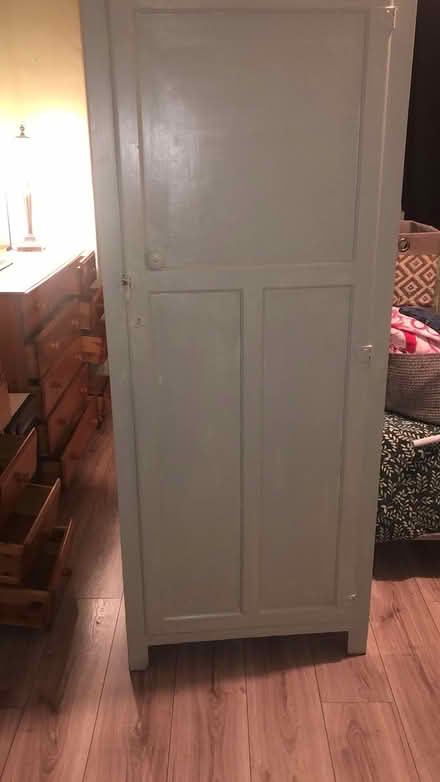 Photo of free Sage green single wardrobe (Whalley range M16) #1
