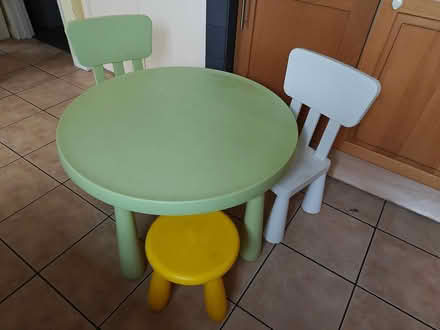Photo of free IKEA kids' table and chairs (Maidenhead SL6 (Larchfield)) #1