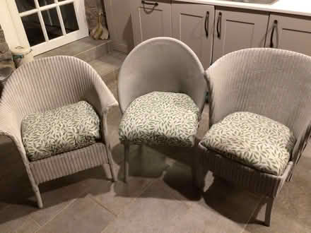 Photo of free 3x Lloyd loom style chairs (Presteigne LD8) #1