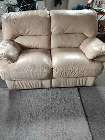Photo of free Cream two seater settee (Penrith CA11) #1