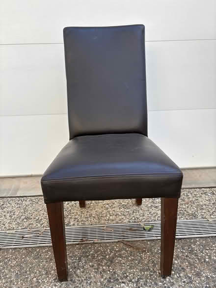 Photo of free 4 x Leather Dining Chairs (Church St, Mitcham) #4