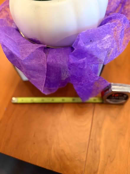Photo of free ceramic pumpkin bouquet planter (White Oaks area of San Carlos) #1