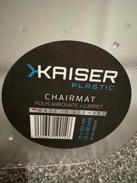 Photo of free 2 x clear plastic chair mat/protector for carpeted floors. (Astley Village PR7) #1