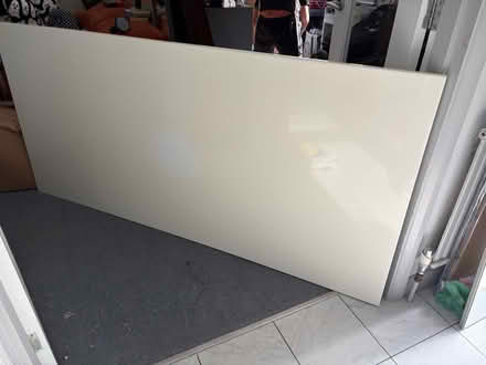 Photo of free Gloss white wooden top (Cheam SM2) #3