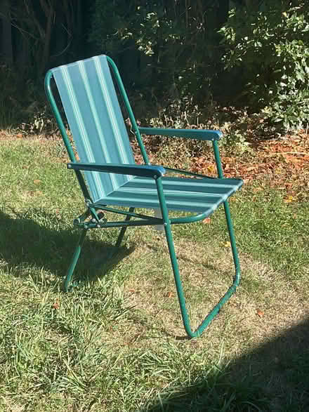 Photo of free 3 folding chairs (Bradenstoke SN15) #1