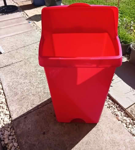 Photo of free red swing kitchen bin (Belvidere SY2) #2