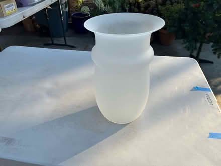 Photo of free Frosted glass vase (Mountain View nr train station) #1