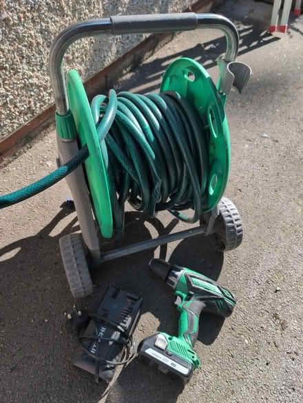 Photo of free Drill and hose on a reel (Manningham BD9) #1